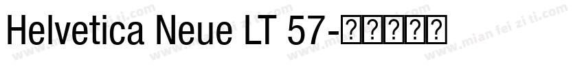 Helvetica Neue LT 57字体转换